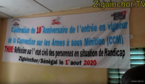 Ziguinchor TV, ASVM, Célébration Convention sur les mines, Panel